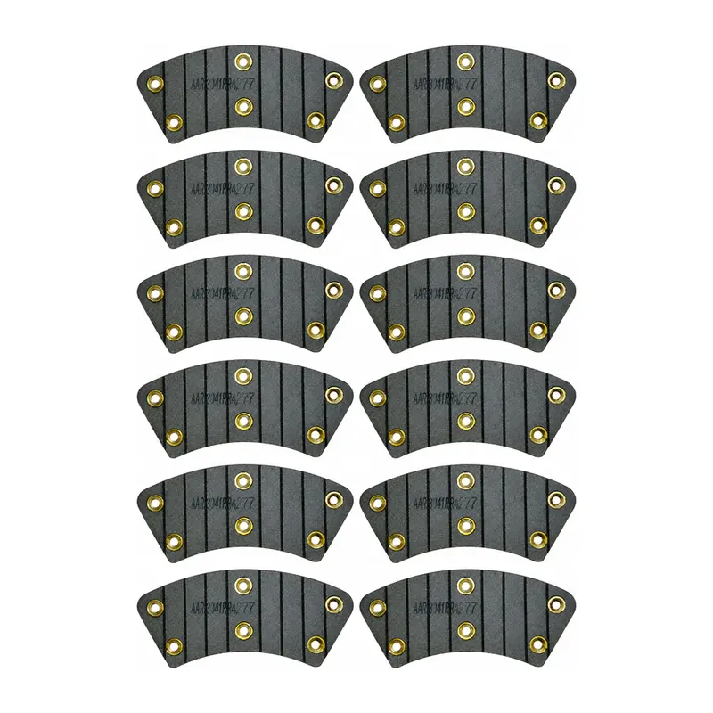 (12) Metallic Brake Pads 2-1/2" x 6-1/2" Fits John Deere Replaces R111122