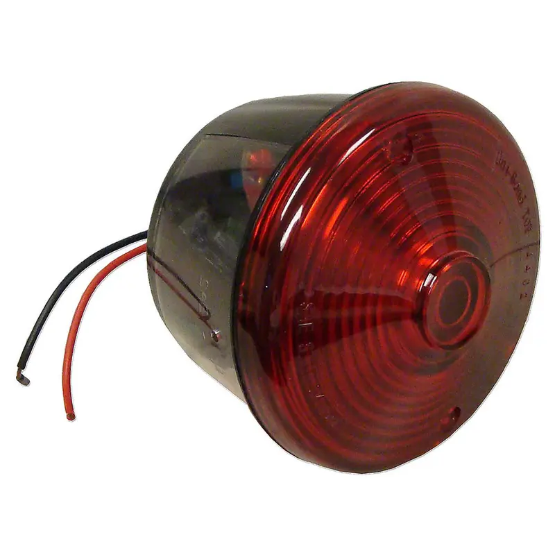 12V Round Red Tail Light Assembly Fits International Replaces 121846C91