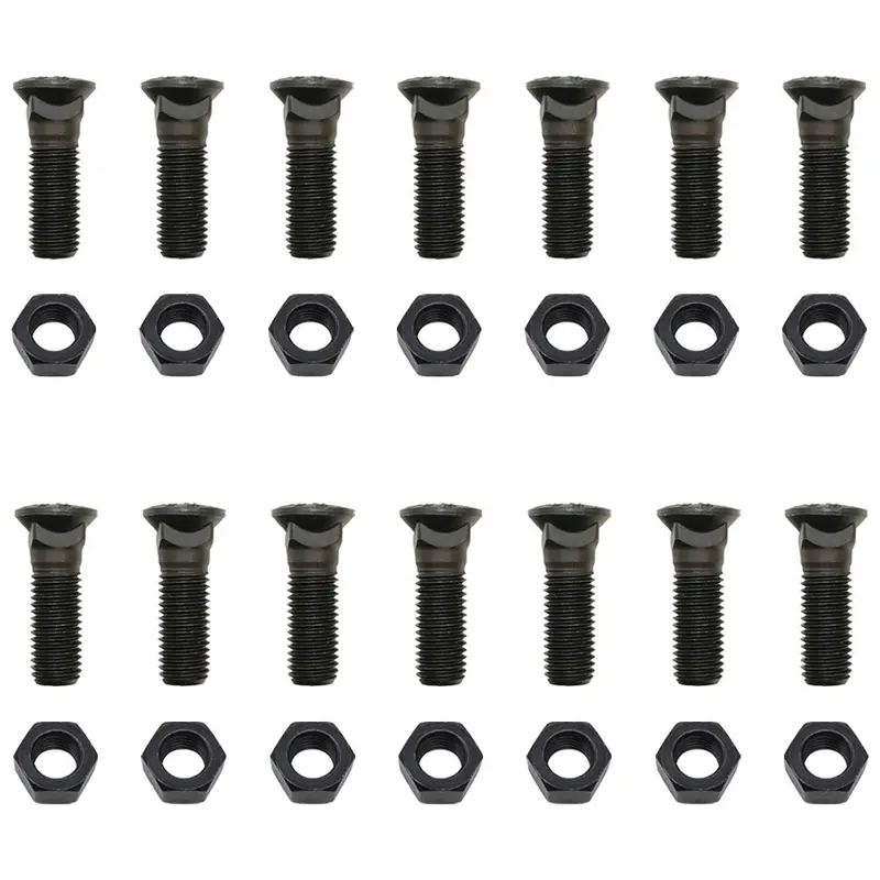 13 - Plow Bolt & Nut for Blades/ Cutting Edge, 3/4-10X2 1/2 - Grade 8, Dome Head