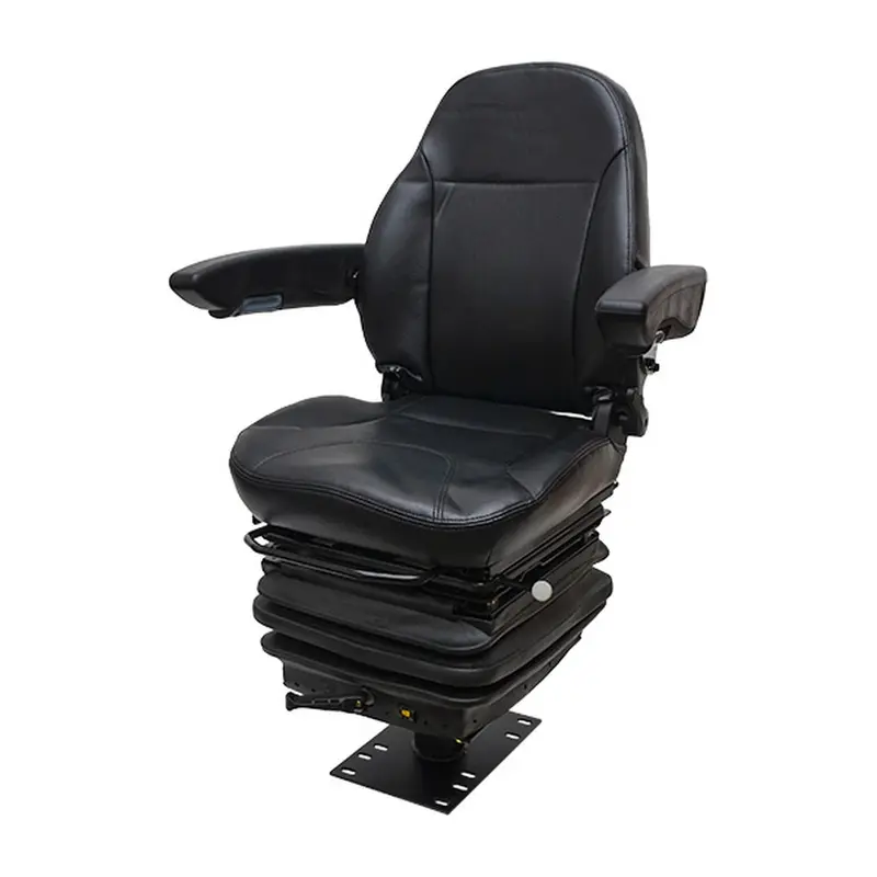 130-5565-E Economy Vinyl Suspension Seat Assembly w/ Armrests Fits CAT 426C 428C