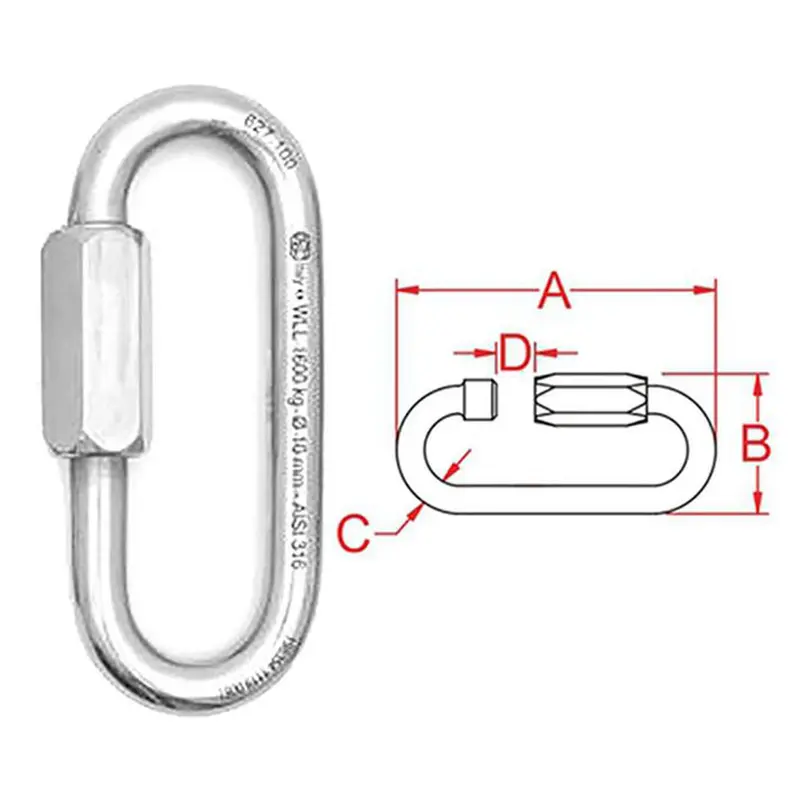 16986 QUICK LINK OVAL LONG 4.15"