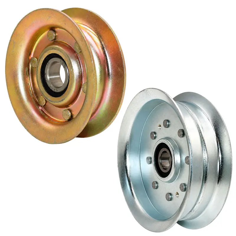 2-pc Flat Idler Pulley Set Fits Scotts Replaces AUC17621