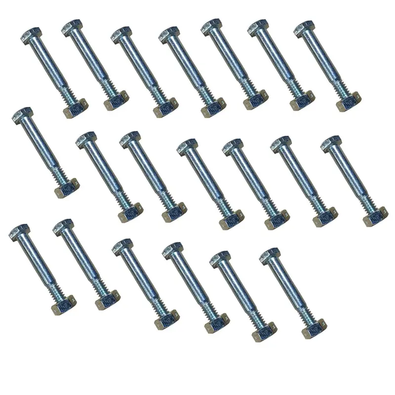 (20) 1-3/4" x 1/4" Shear Pins with Nuts Fits John Deere Snowblower 1332D 524D