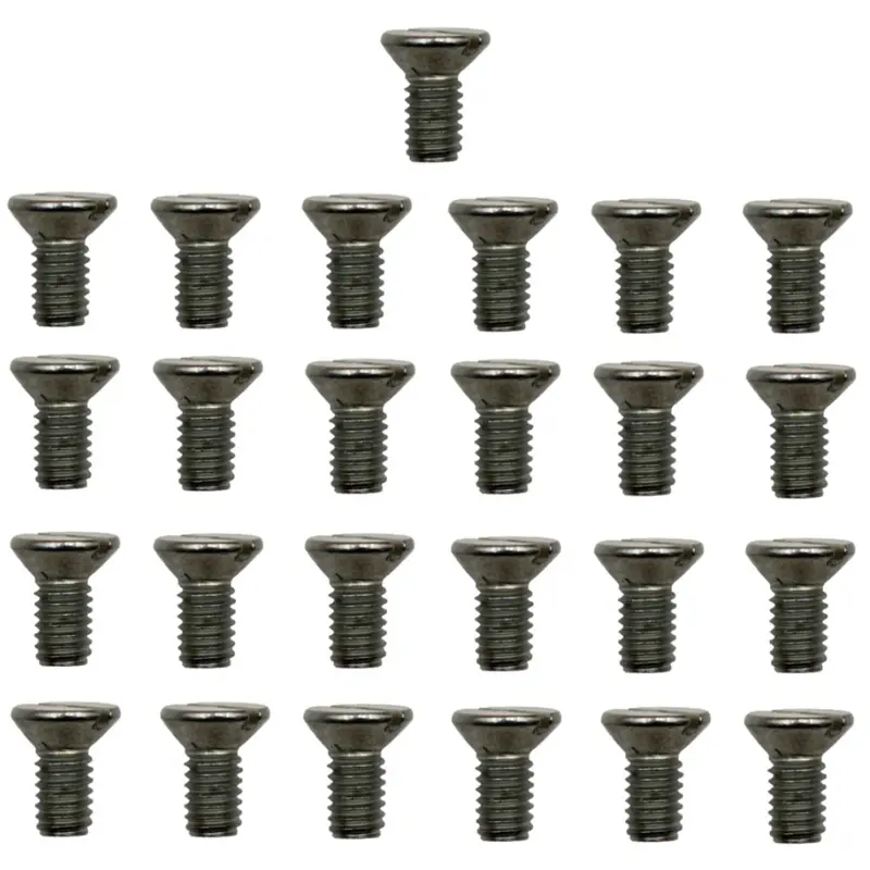 25 Pack 21M7194 Bed Knife M6-1.0 Flat Head Screws Fits John Deere Products