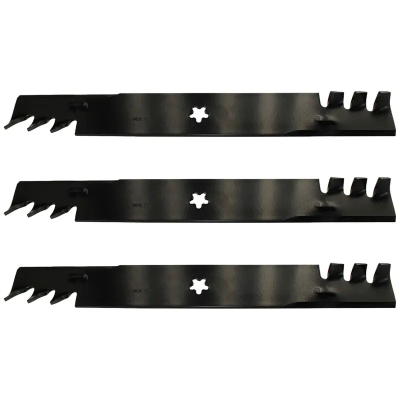 3 Mulcher Blades 5 Pt Star Fits Husqvarna 521981601 539113312 510417901
