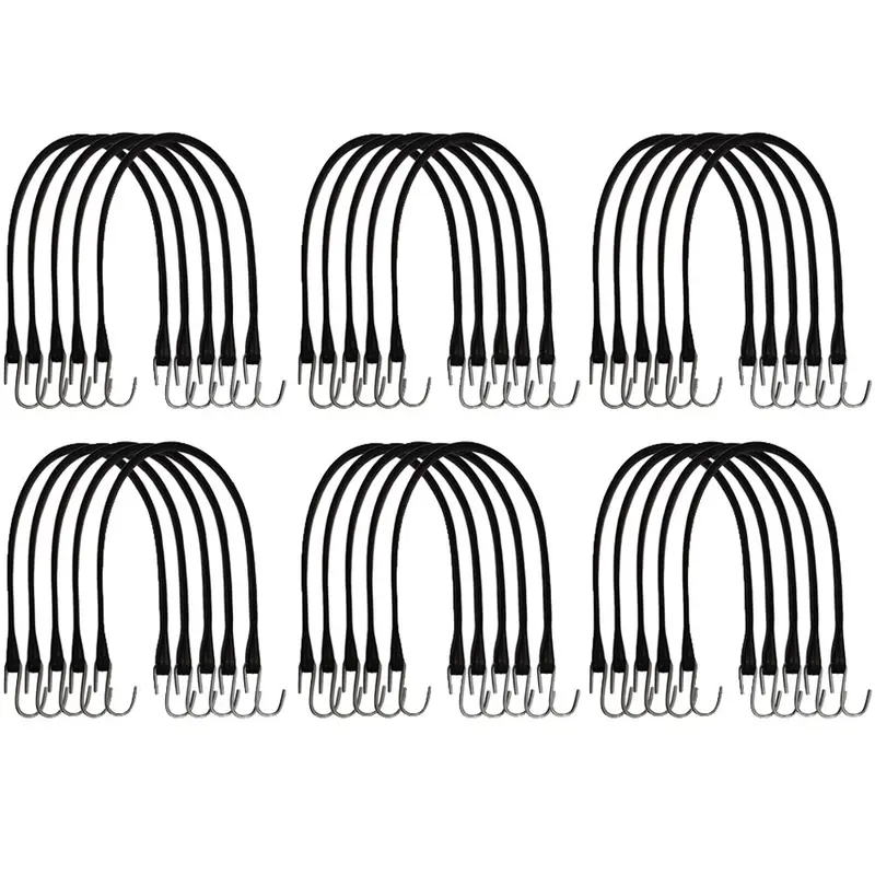 (30) New 21" Rubber Tarp Straps Tie Down Multi-Purpose for Flatbed Truck Trailer