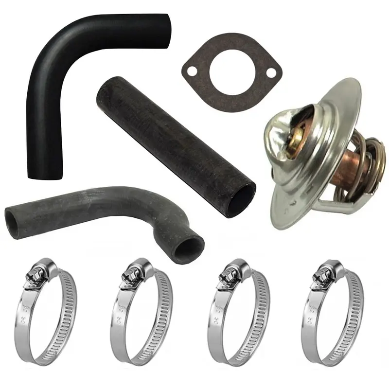 364126X1 Rad. Hose Kit w/ Clamps, Thermostat & Gaskets Fits Massey Ferguson