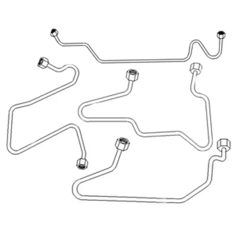 4 Cylinder Injection Line Set Fits Ford/New Holland Replaces 3924089