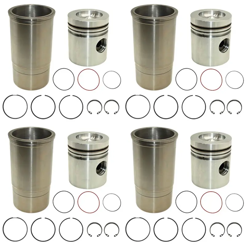 (4) Early Piston Liner Kits 4.250" Bore Fits John Deere Tractors RE23173