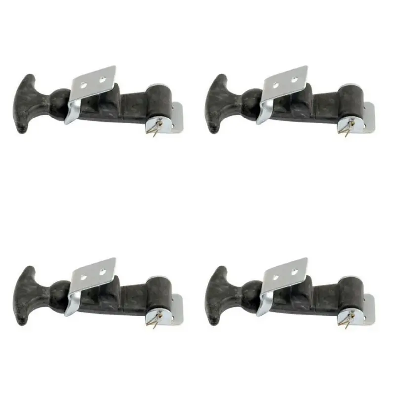 (4) HOOD HOLD DOWN LATCH KITS S8390 w/ Galvanized Steel Hardware & T-Handle Grip