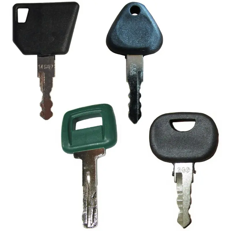 4 Keys Fits Volvo Heavy Equipment Machines Key Set w/ Laser Cut