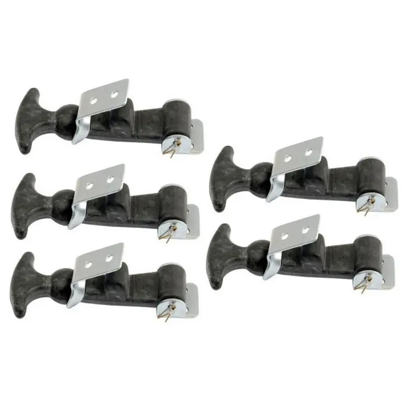 (5) HOOD HOLD DOWN LATCH KITS S8390 w/ Galvanized Steel Hardware & T-Handle Grip