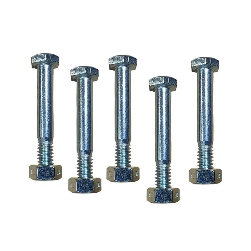 5 Pack Shear Pins and Lock Nuts fits Ariens 05907100, 510016, 51001600