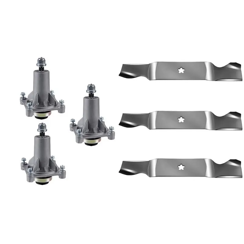 54" Mower Deck Lawn Mower Spindle & Blade Kit Fits Husqvarna YTH 2454 YTH2454