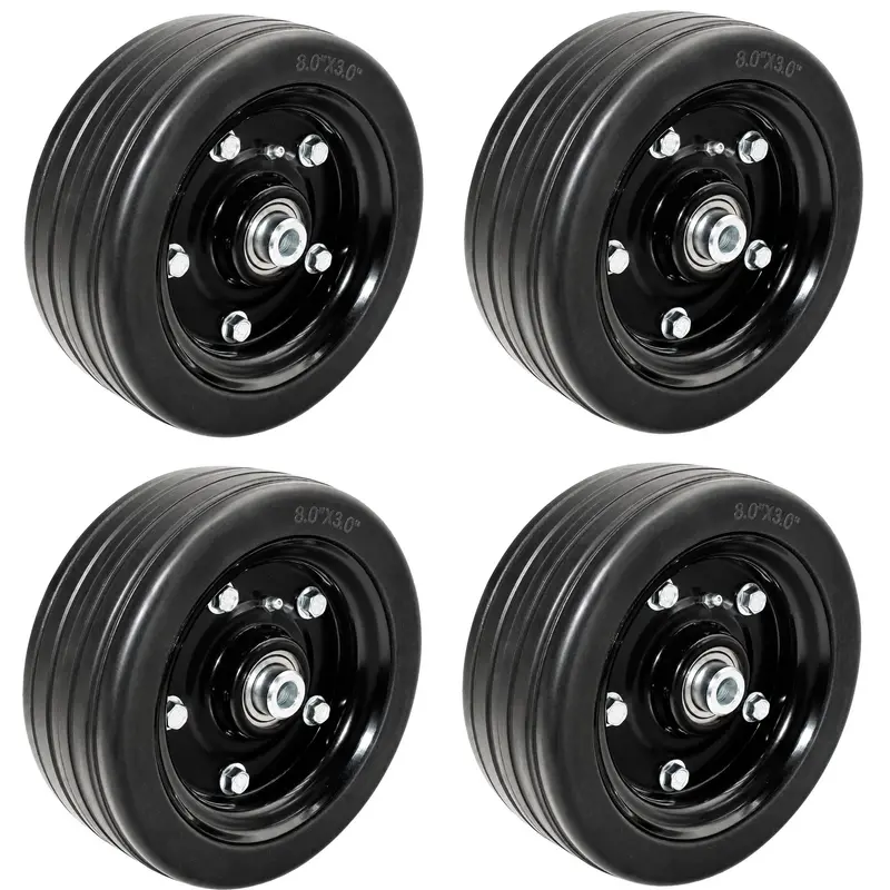 59008700 4 PK Finish Mower Wheels 8x3.5" Bore Fits Caroni TC480 TC590 TC910