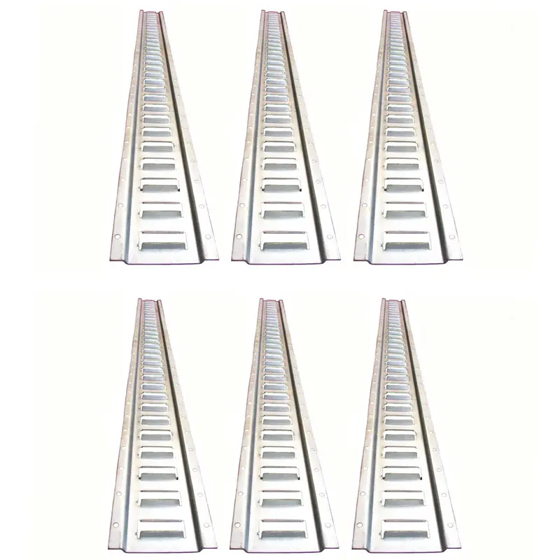 (6) 12 Gauge Galvanized Steel E Track Tie-Down Rail System for Truck/Trailer