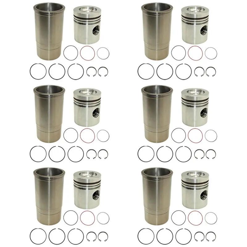 (6) Early Piston Liner Kits 4.250" Bore Fits John Deere Tractors RE23173