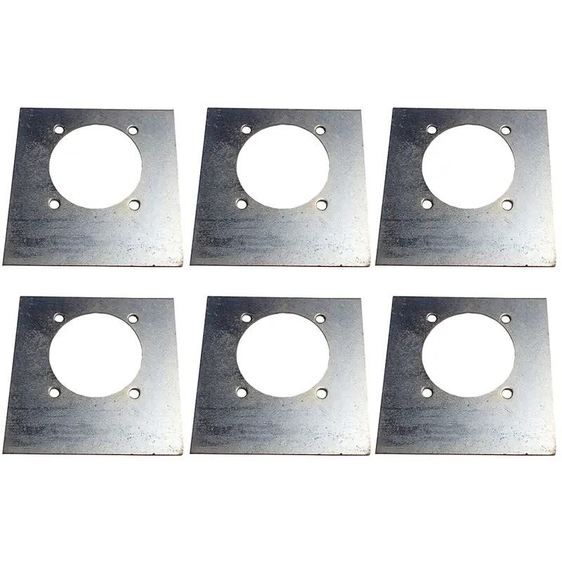 (6) New Backing / Mounting Plates for D-Ring Tie Down Recessed D-Rings Rope Ring
