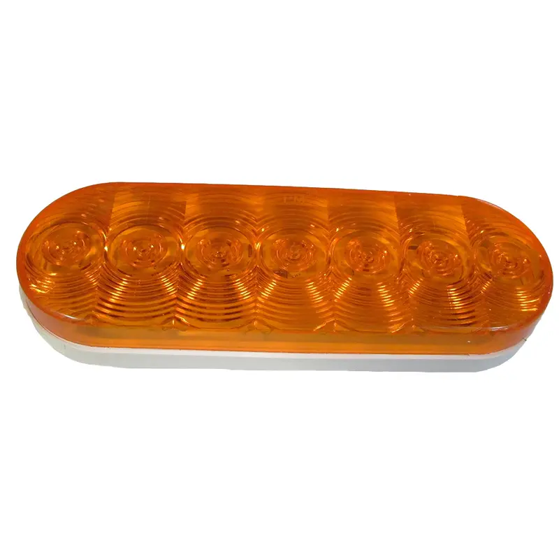 6" Oval Orange LED Light Fits Peterbilt Replaces 1-019-03-300