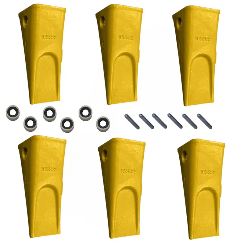 (6) Tooth Pin & Retainer Fits Caterpillar 966C 966D 966E 9J2358 1140359 1U3352
