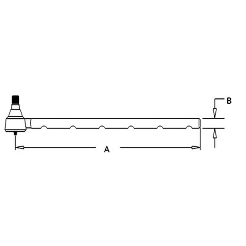 65074C91 LH Long Tie Rod For Case/IH/International Tractors 385 574 695 884 +