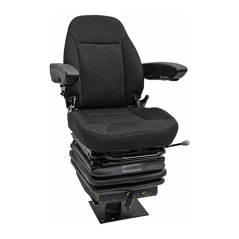 87399491-E Economy Seat with Arms Fits Case Backhoe 580K 580L 580M 590SL