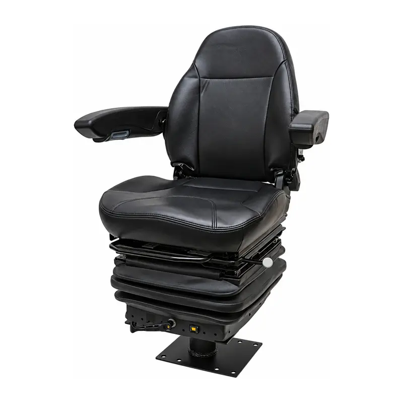 87399492-E Vinyl Economy Seat with Arms Fits Case Backhoe 580K 580L 580M