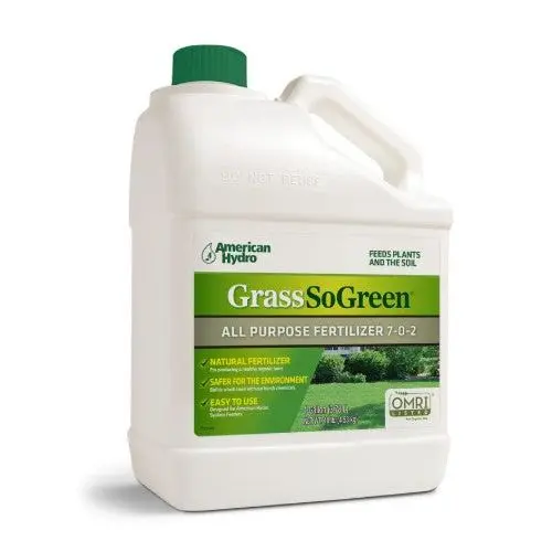 American Hydro 2602 GrassSoGreen Organic 7-0-2 Fertilizer, 1 gal.