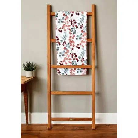 ARB Teak ACC539 59 in. Leaning Teak Towel Ladder with 5 Bars