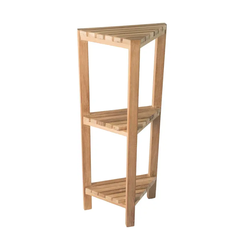 ARB Teak ACC585 Fiji 3-Tier Teak Corner Shelf