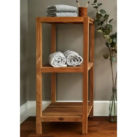 ARB Teak ACC608 Fiji 36 in. 3-Tier Teak Square Shelf