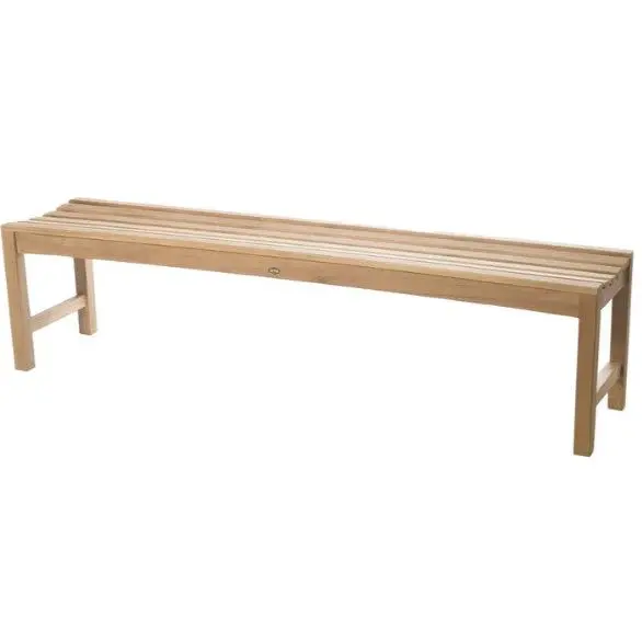ARB Teak BEN559 Curved 71 in. Teak Shower Bench