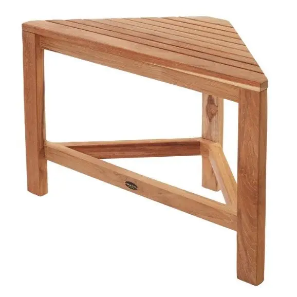 ARB Teak GBCH083 RAY 24 in. Teak Corner Shower Bench