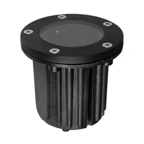 Brilliance Black Diamond MR16 Flat Top Well Light without Lamp - Black