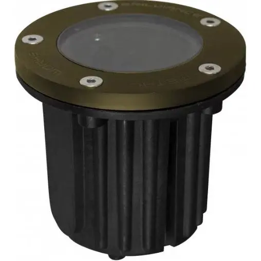 Brilliance Black Diamond MR16 Flat Top Well Light without Lamp - Bronze