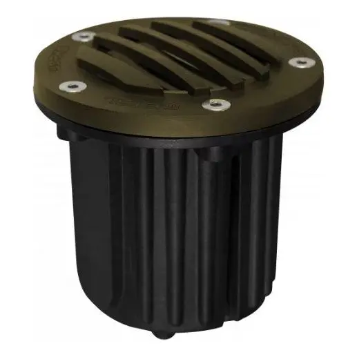 Brilliance Black Diamond MR16 Grate Top Well Light without Lamp - Bronze