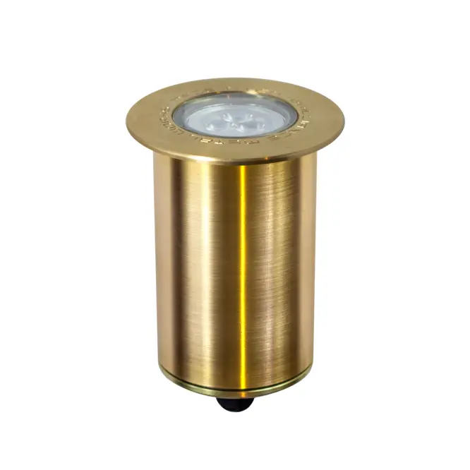 Brilliance Carlsbad MR16 Flange Well Light - Brass
