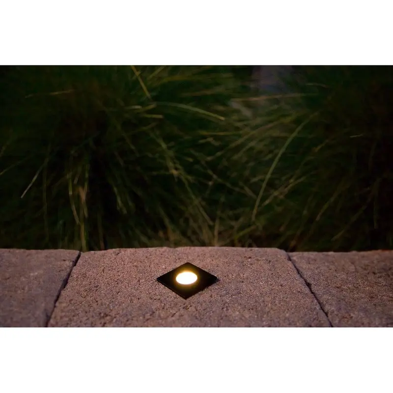 Brilliance VersaBeam Brass Square Flange Honeycomb Louver & Clear Spacer in Brass