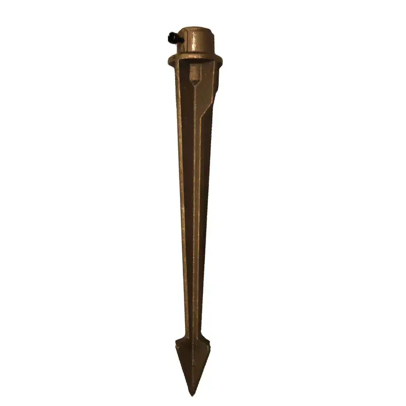 CAST Lighting Long Set-n-stake Solid Bronze Ground Mounting Stake