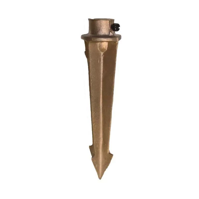 CAST Lighting Standard Set-n-stake Solid Bronze Ground Mounting Stake