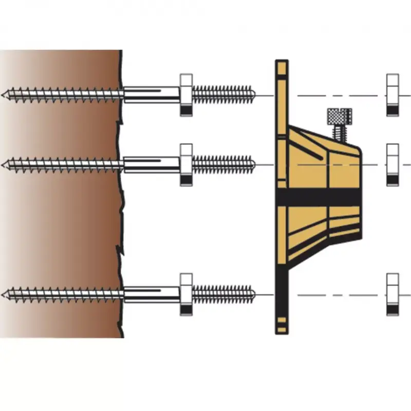 CAST Lighting Tree Mount SS Hanger Bolts 1 Package Of (3) Single Pack