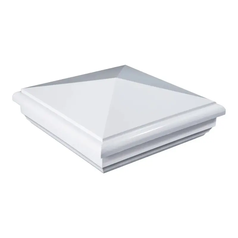 Classy Caps NE855 5 in. x 5 in. White New England PVC Post Cap