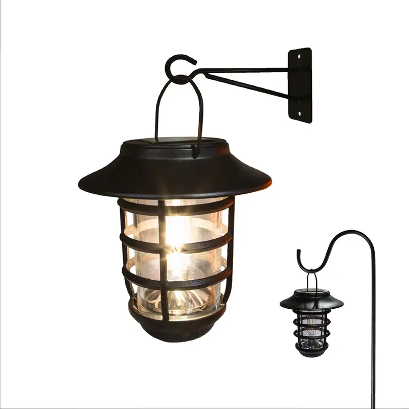 Classy Caps SHW553 Black Nottingham Solar Hanging Coach Light