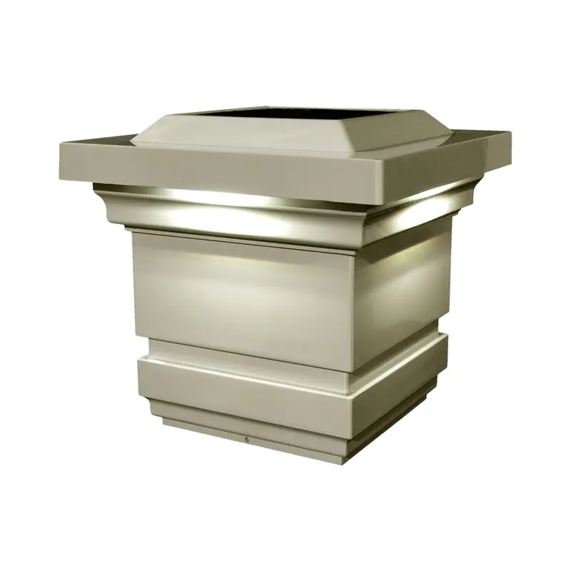 Classy Caps SLO74T 4x4 Tan PVC Classy Solar Post Cap