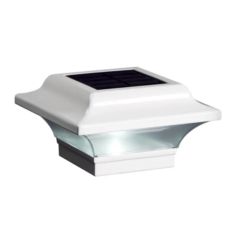 Classy Caps SLO82W 2.5 in. White Aluminum Imperial Solar Post Cap