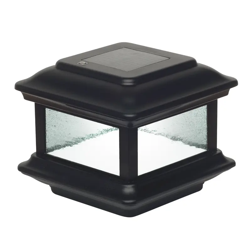 Classy Caps SLO88 4x4 Black Aluminum Colonial Solar Post Cap