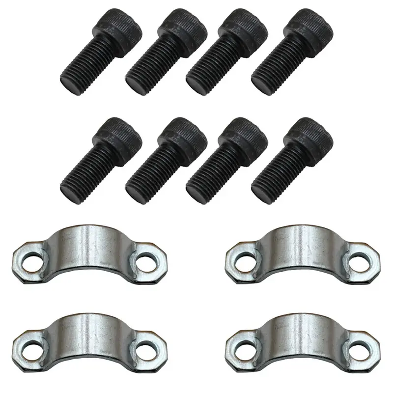 Cross Straps (4) w/ Propshaft Strap Screws (8) 116/00525 826/00892 Fits JCB