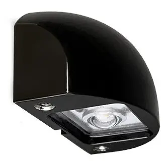Dauer 490074-BLK-27K Buttonwood Integrated LED Deck Light, Black, 2700K