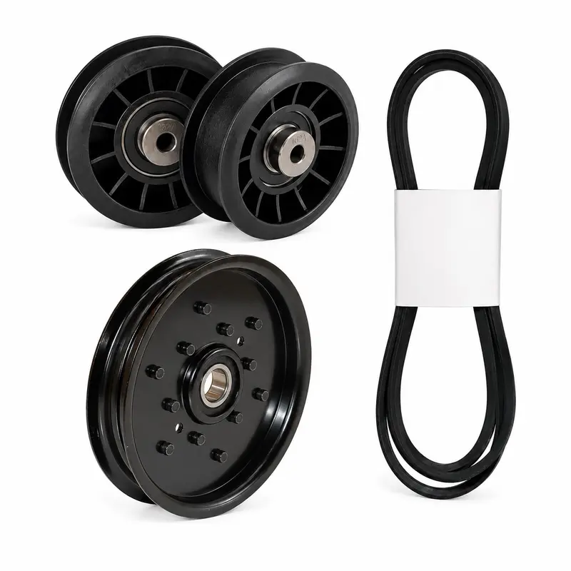 Deck Belt and Idler Kit Fits John Deere LT166 1338G 1538H 46" Deck