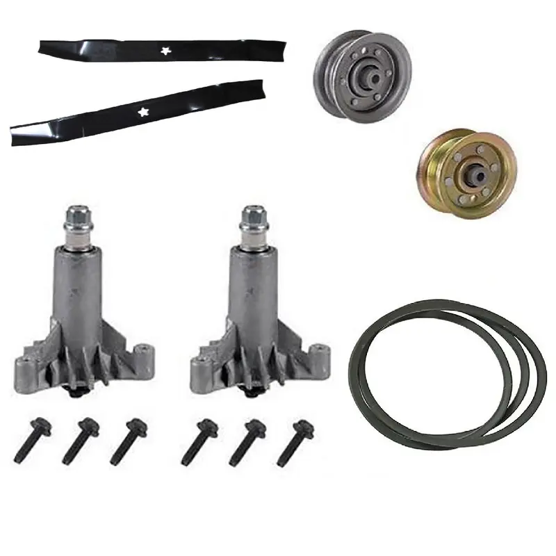 Deck KIt w/, Mulching Blade, Pulley, Drive Pulley, Spindle, Belt Fits Husqvarna